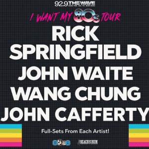 I Want My 80s Tour